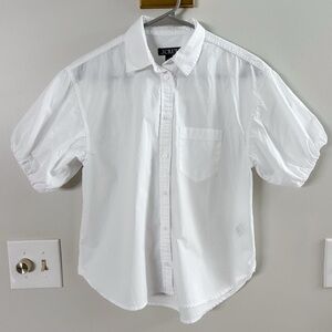 J. Crew Crisp White Casual Button Down Shirt